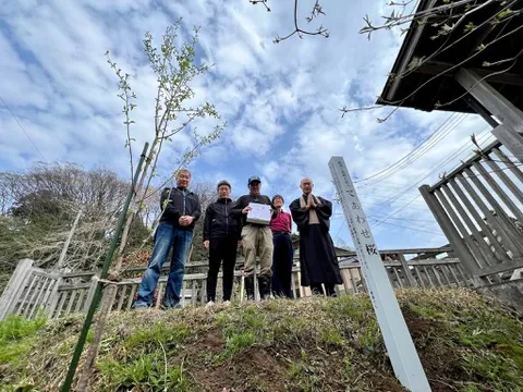 能登での鎮魂と復興を祈る桜の植樹活動